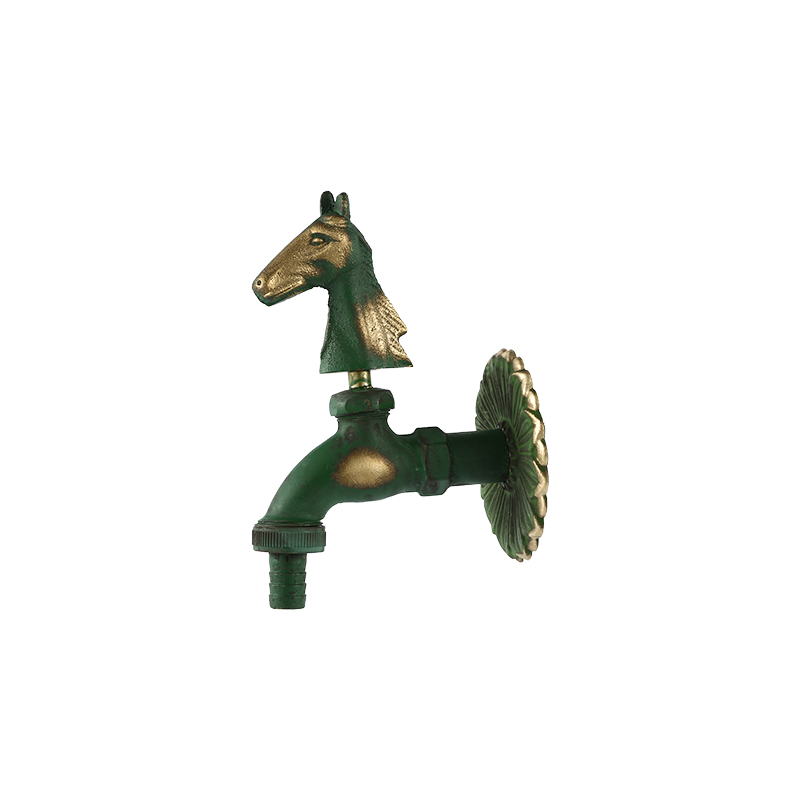 YT3012 vert, forme cheval bibcock1/2"