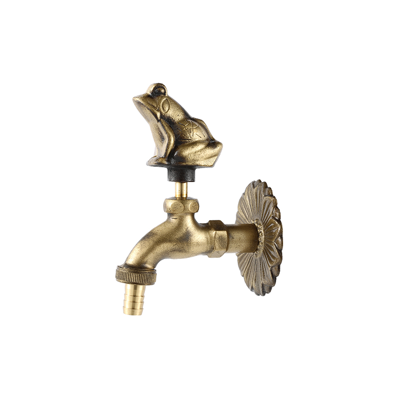 YT3015 robinet en forme de grenouille, couleur laiton antique 1/2"