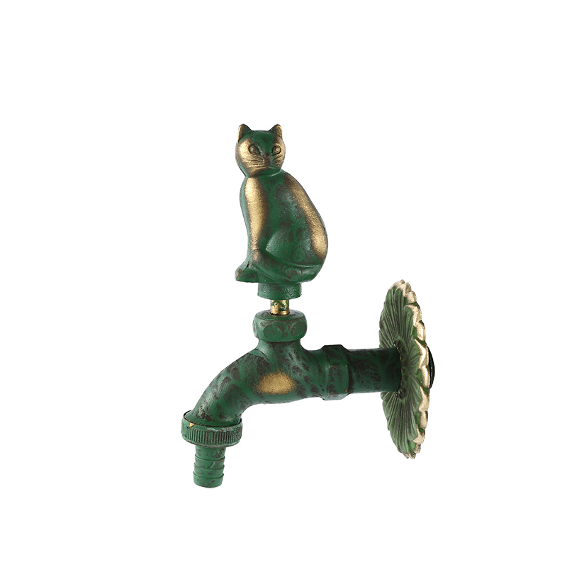 YT3022 robinet en forme de chat, vert1/2"