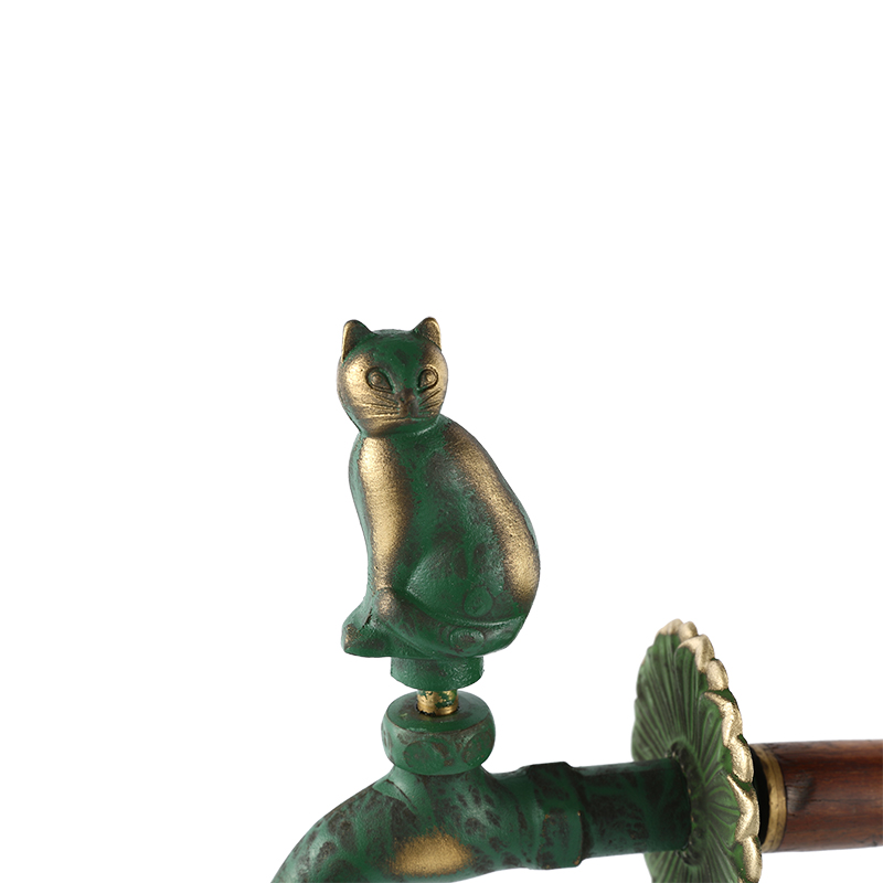 YT3022 robinet en forme de chat, vert1/2"