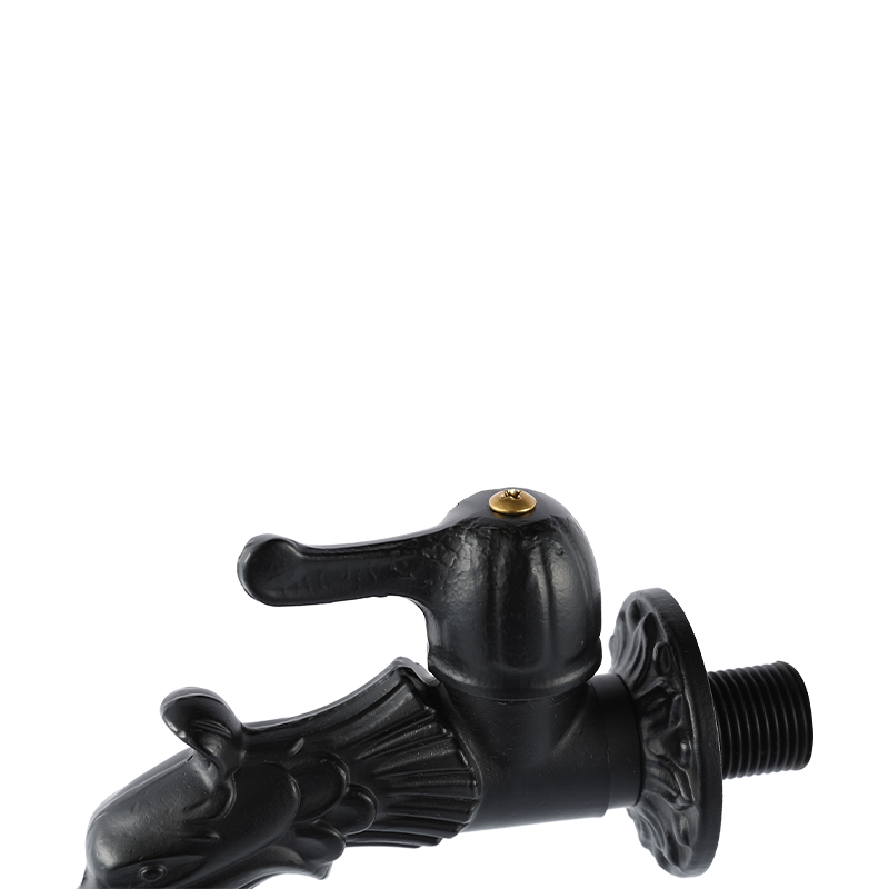 YT3041 robinet en forme de dragon, peinture noire 1/2"