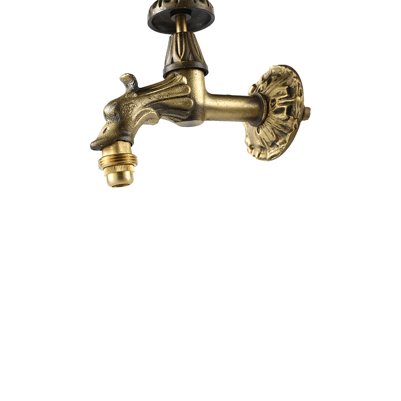 Art Faucet Series 3009 bronzeYT3009 couleur laiton antique, dragon, poignée ronde1/2"